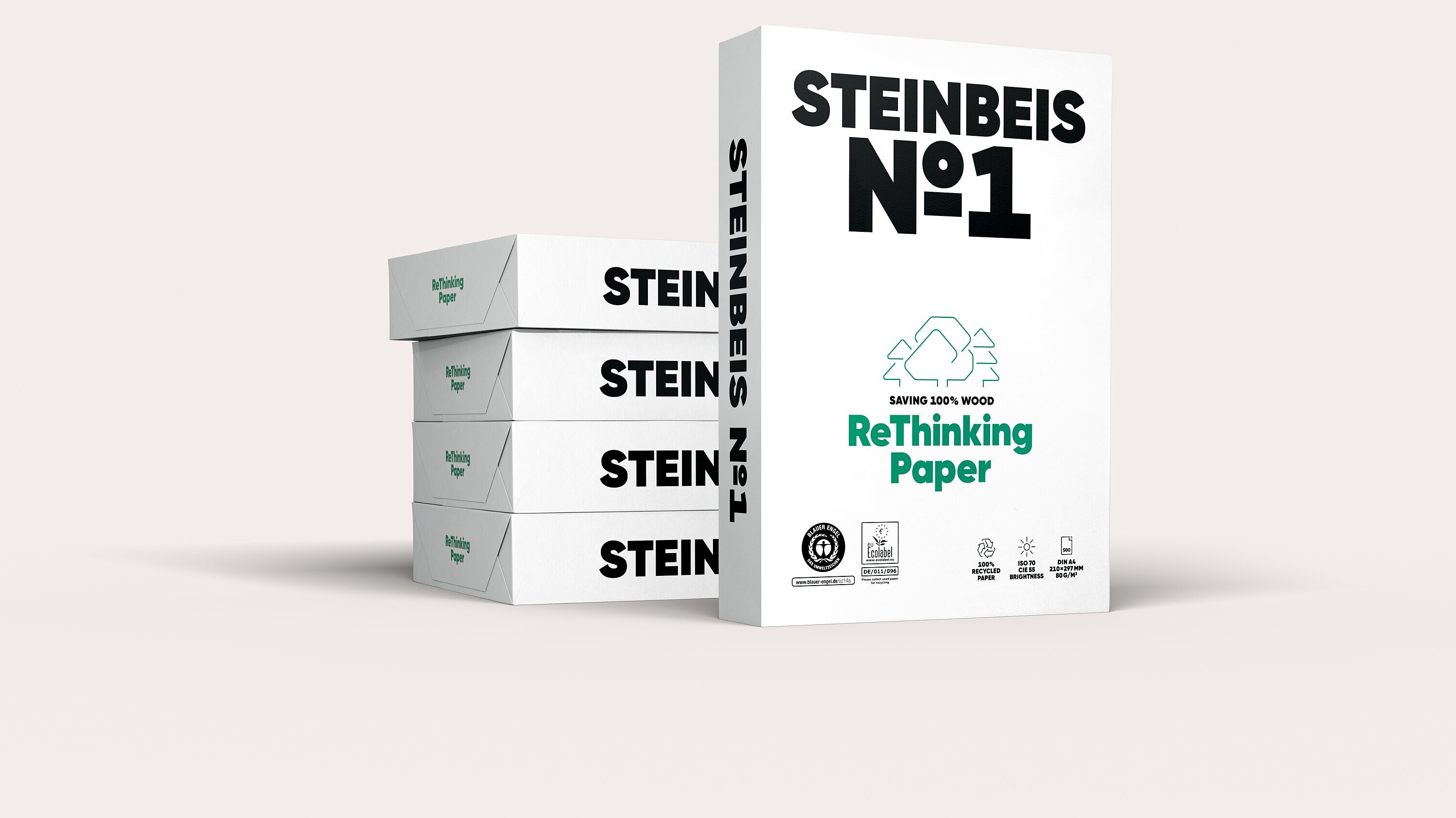 Папір для друку Steinbeis №1 А4, 80 г/м2, 500 арк., Ecology Paper